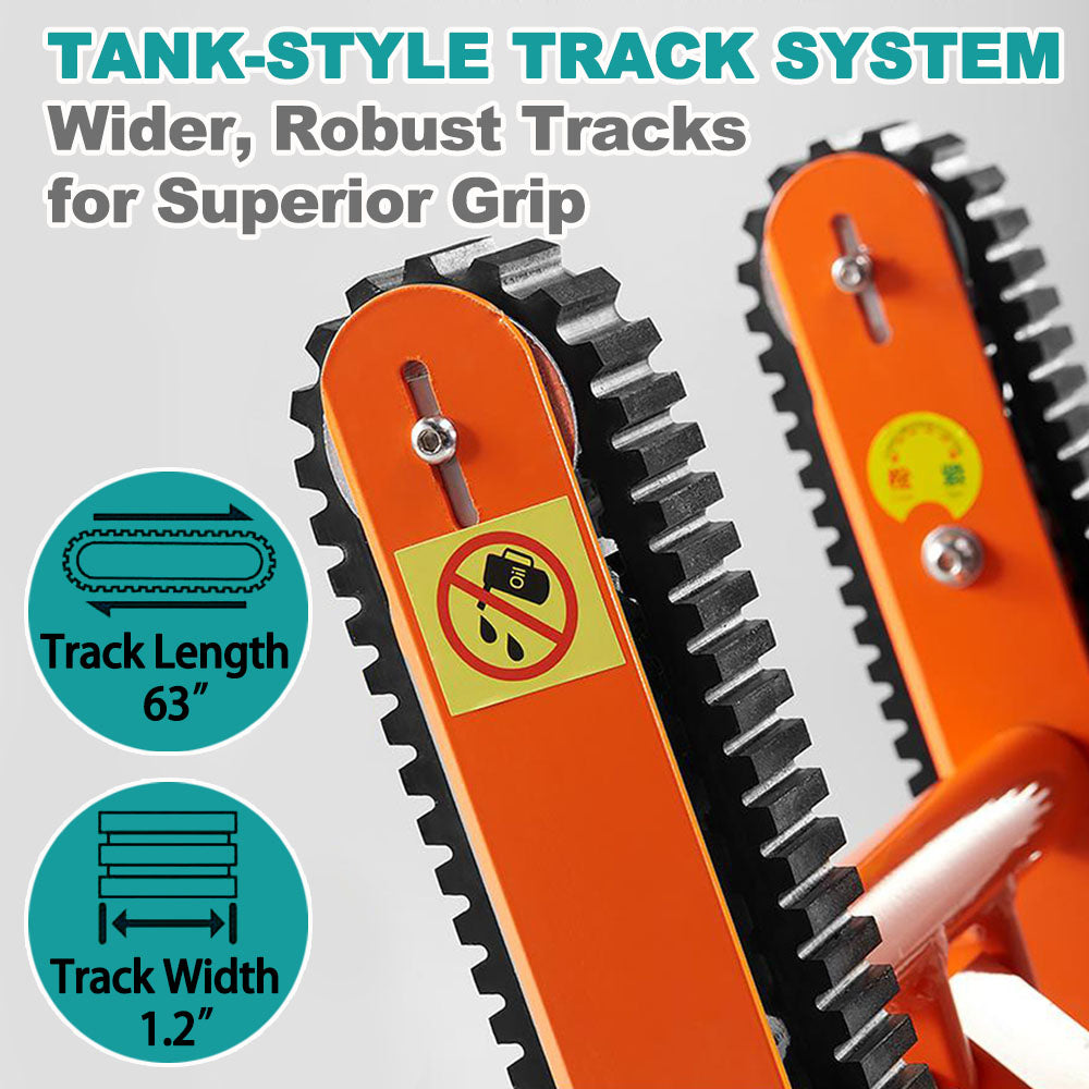 2-in-1 Electric Stair Climber Wheelchair with Detachable Tracks & Dual Batteries