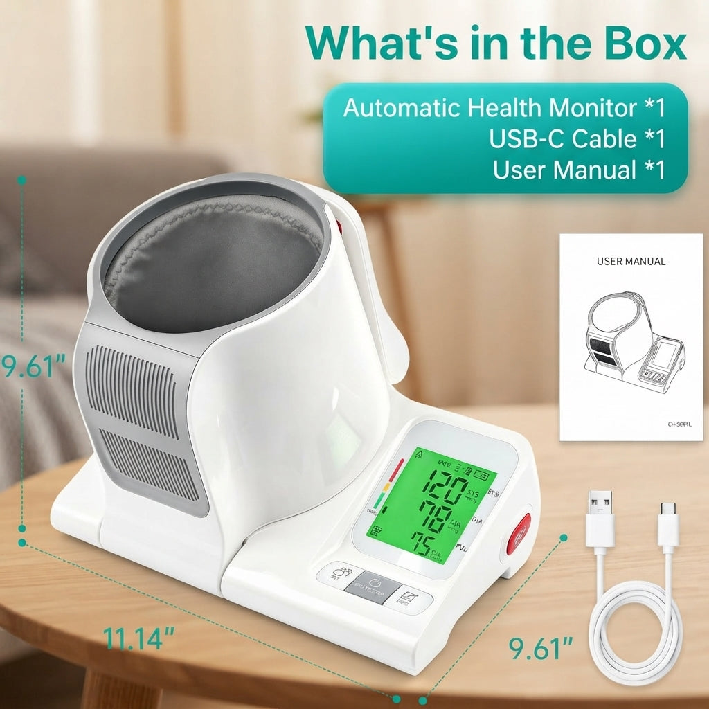 One Button Arm Blood Pressure Monitor