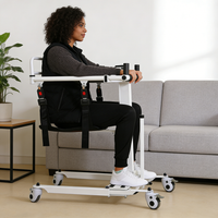 Electric Portable Lift Transfer Chair, Transfer Chair for Elderly & Disabled , Folding Portable Patient Lift for Home, Bathroom & Car Transfers