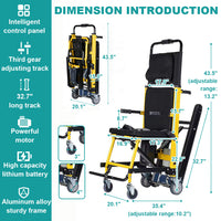 Foldable Stair Climbing Wheelchair