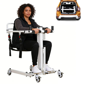 compare product Electric Portable Lift Transfer Chair, Transfer Chair for Elderly & Disabled , Folding Portable Patient Lift for Home, Bathroom & Car Transfers
