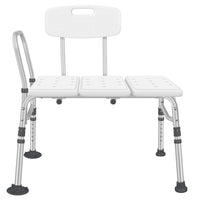 Bathroom Shower Chairs, Tub Transfer Shower Bench with 10-Level Height Adjustment - Slip-Resistant Shower Chair for Elderly, Disabled & Pregnant - 330lb Capacity