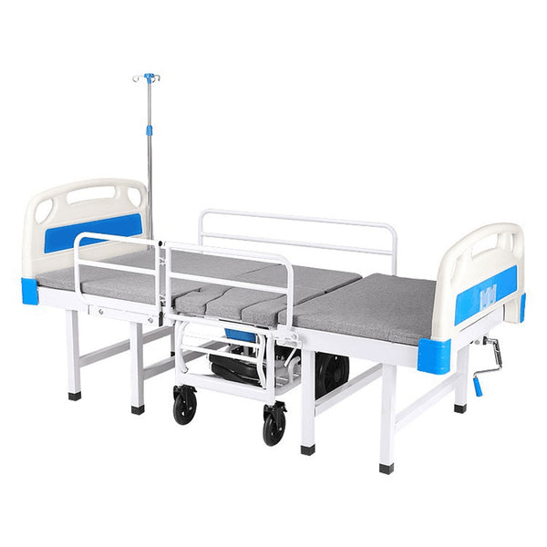 Split-Wheelchair Nursing Bed, Disabled Care Bed with Detachable Wheelchair