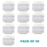 Disposable Urine Bag 2000ml | 90cm Tube | Cross Valve | 50pk