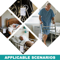 2000ml Disposable Sterile Urine Bag | Cross Anti-Reflux Valve | 90cm Tube | Pack of 10