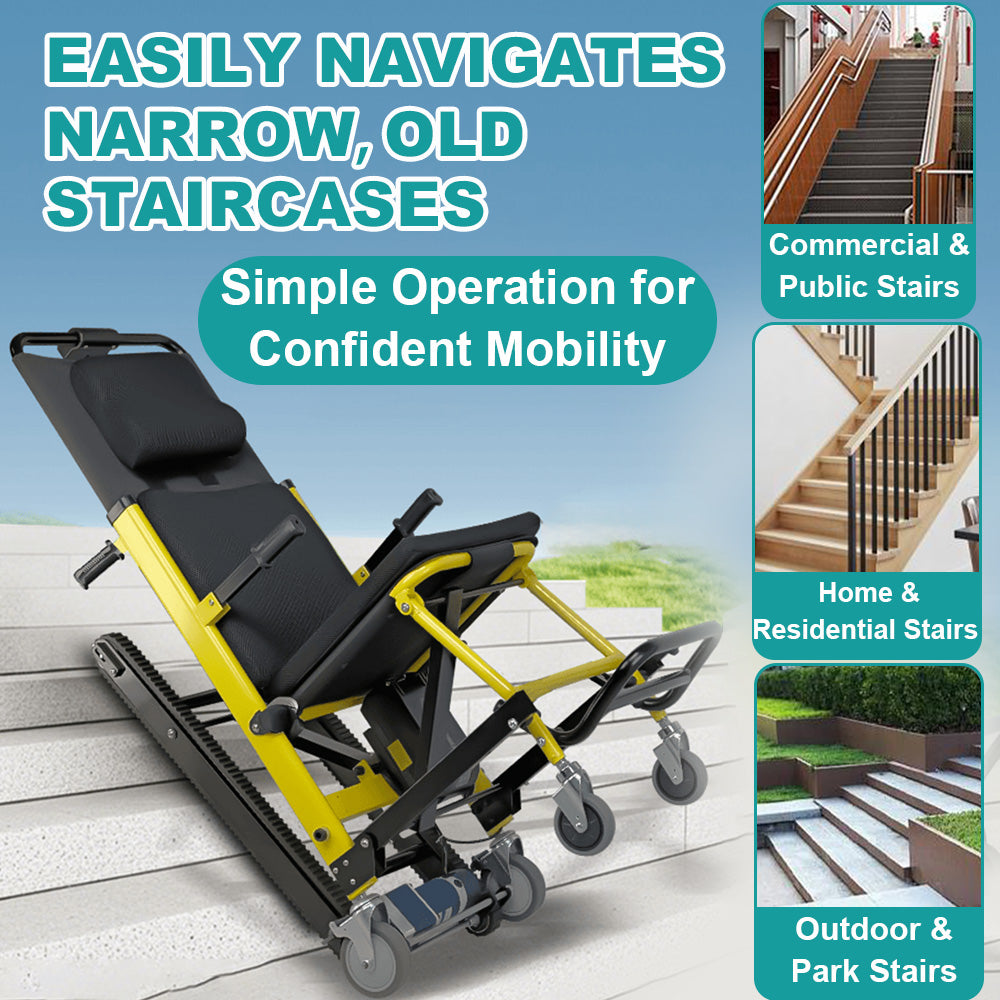 Foldable Stair Climbing Wheelchair