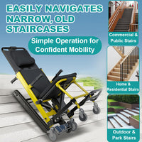 Foldable Stair Climbing Wheelchair