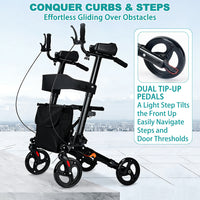 Upright Rollator – All Terrain, Foldable Seat Walker
