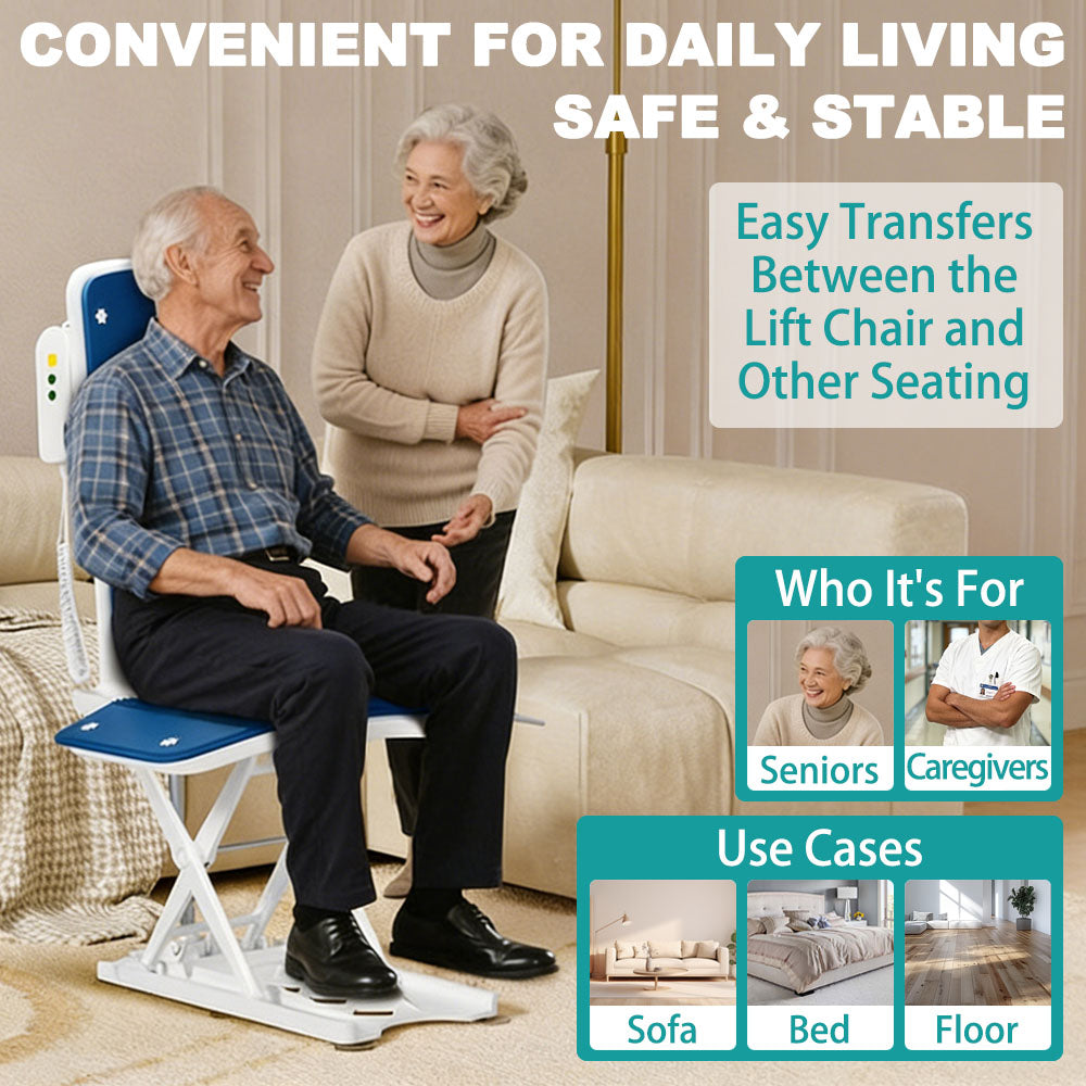 Electric Height-Adjustable Bathroom Shower Chair