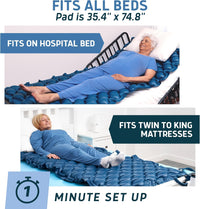 Alternating Air Pressure Mattress Pad with Static Mode