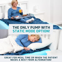 Alternating Air Pressure Mattress Pad with Static Mode