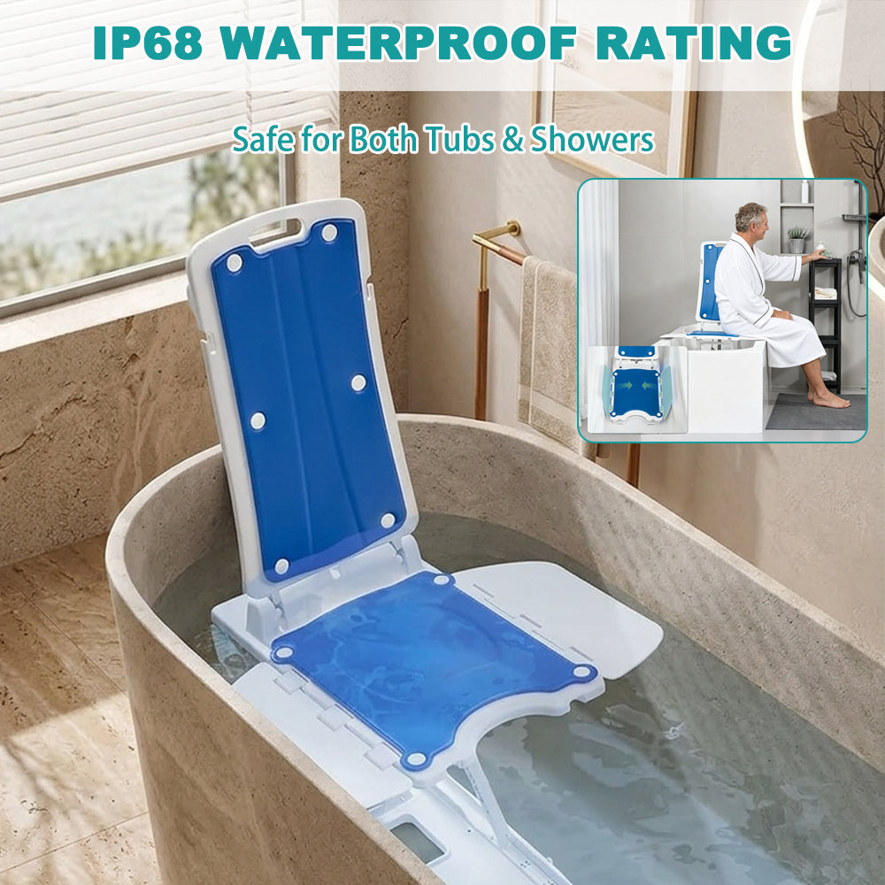 Electric Height-Adjustable Bathroom Shower Chair