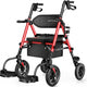 Adjustable Height Rollator Walker With Brakes
