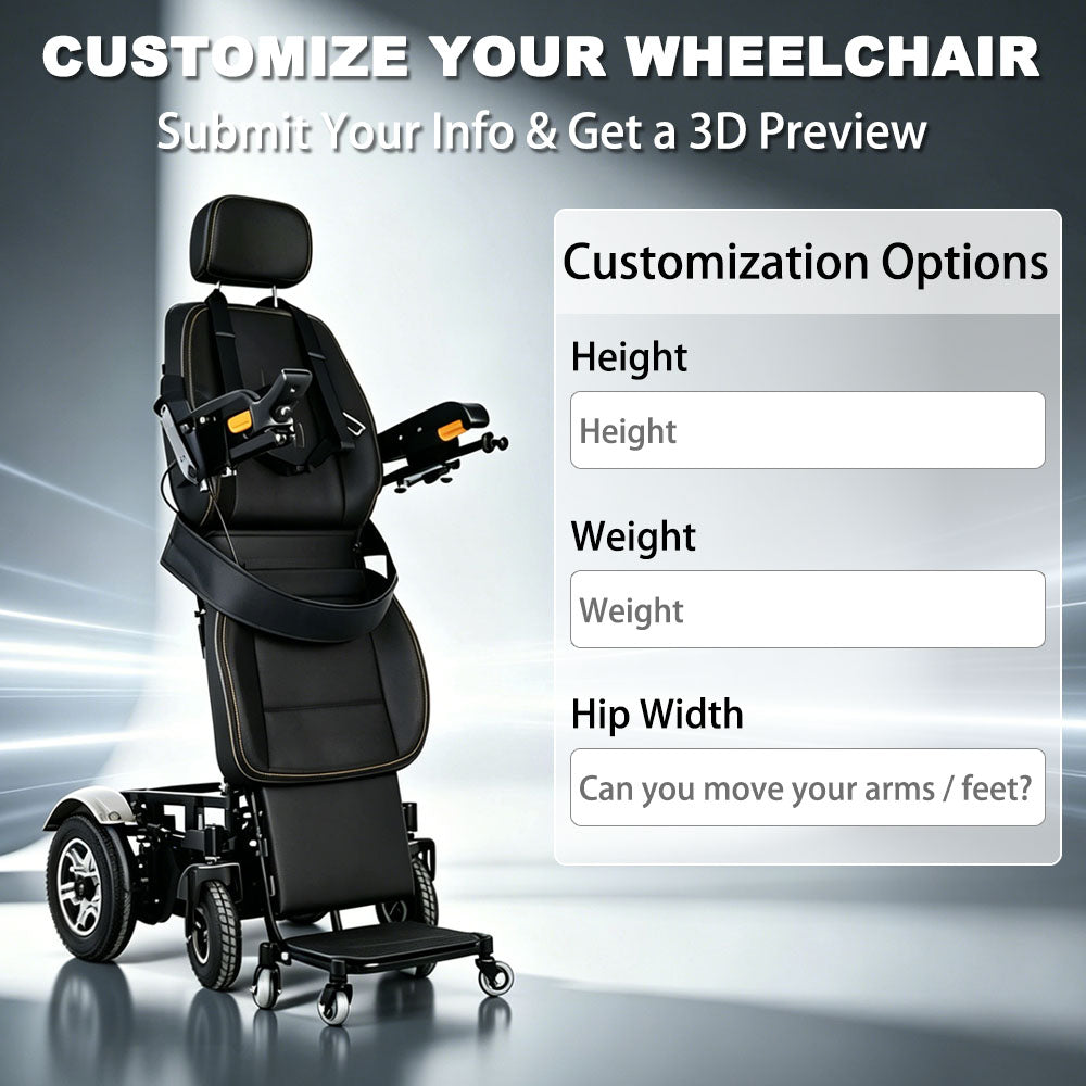 Standing Electric Wheelchairs - Heavy Duty Electric Wheelchair for Bariatric Users