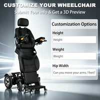 Standing Electric Wheelchairs - Heavy Duty Electric Wheelchair for Bariatric Users