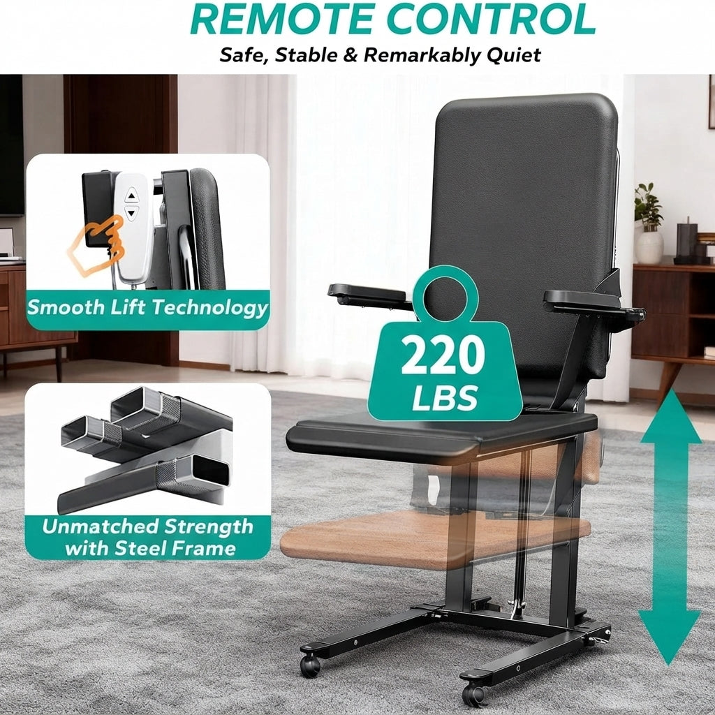Floor Lift Chair With Safety Belt Armrest