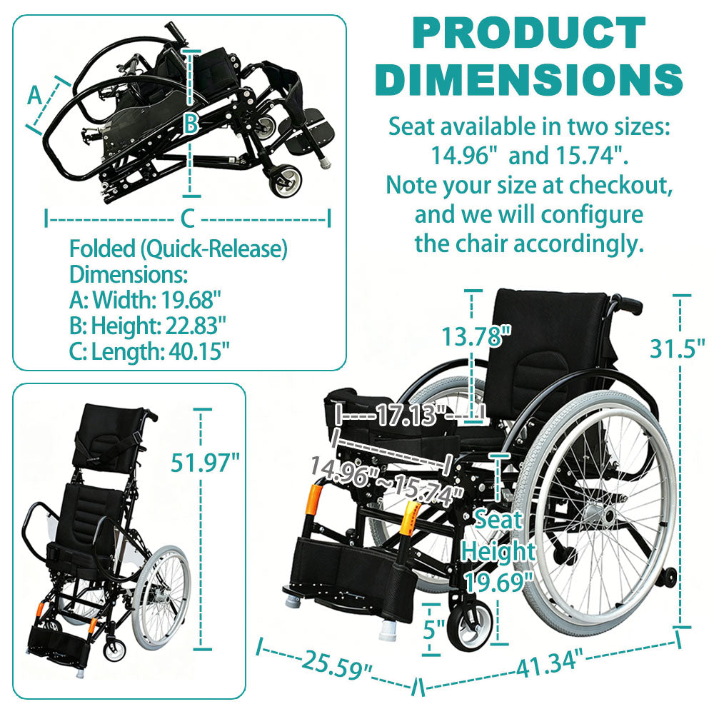 Manual Standing Wheelchair for Spinal Cord Injury