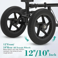 All Terrain Steerable Knee Scooter Foldable Walker