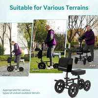 All Terrain Steerable Knee Scooter Foldable Walker