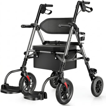 compare product 2-in-1 Rollator Walker Transport Chair 10