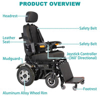 Standing Electric Wheelchairs - Heavy Duty Electric Wheelchair for Bariatric Users