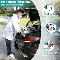 Electric Portable Lift Transfer Chair, Transfer Chair for Elderly & Disabled , Folding Portable Patient Lift for Home, Bathroom & Car Transfers