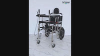 Elderly 2-in-1 Walker and Wheelchair Combo